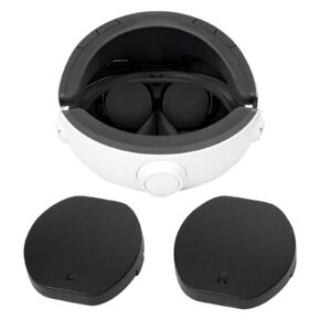 ps vr2 lens covers, dust cover ps vr2 lens protector with hard outside shell and soft sponge cushion - 1 pair (l1, r1)