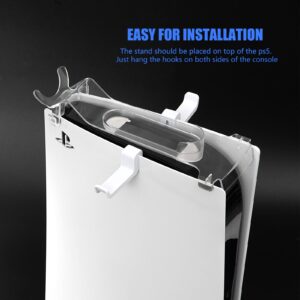 PS VR2 Headset Stand with Controller Hook and Fast Charging Cable - All-in-One PS VR2 Accessories with Magnetic Suction Head - 4 in 1 Kit