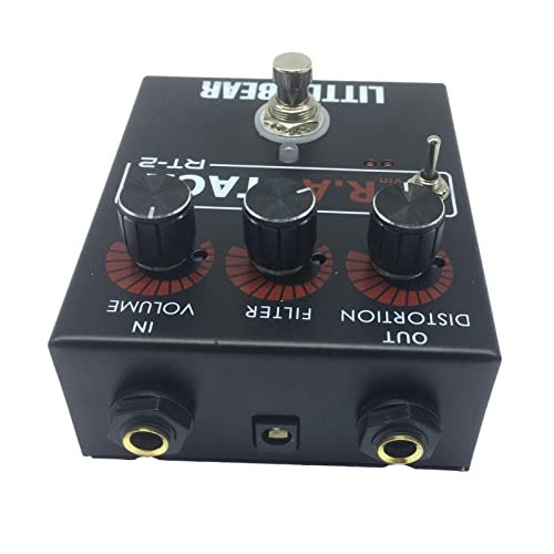 BESSTUUP Aluminum LM308N Guitar Bass Distortion Effector Pedal for Electric