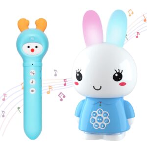 【2 pack】 alilo starter early educational talking pen set for learn to read + honey bunny audio player, educational toys for imagination building