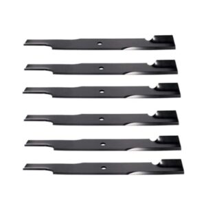 Technology Parts Store 6PK Heavy Duty Super Strength High Lift Mower Blades 038-6060-00 Size: 20-1/2" x 2-1/2", Center Hole: 5/8" Compatible with Bad Boy 60" Lawn Mower