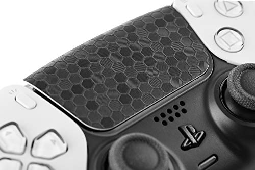 TouchProtect Black Hex Pro Bundle for PS5 | Dualsense Edge & Standard Dualsense Textured Trackpad Skin Combo Pack.