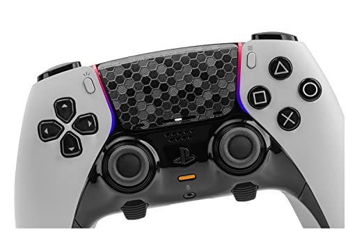 TouchProtect Black Hex Pro Bundle for PS5 | Dualsense Edge & Standard Dualsense Textured Trackpad Skin Combo Pack.