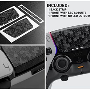 TouchProtect Black Hex Pro Bundle for PS5 | Dualsense Edge & Standard Dualsense Textured Trackpad Skin Combo Pack.