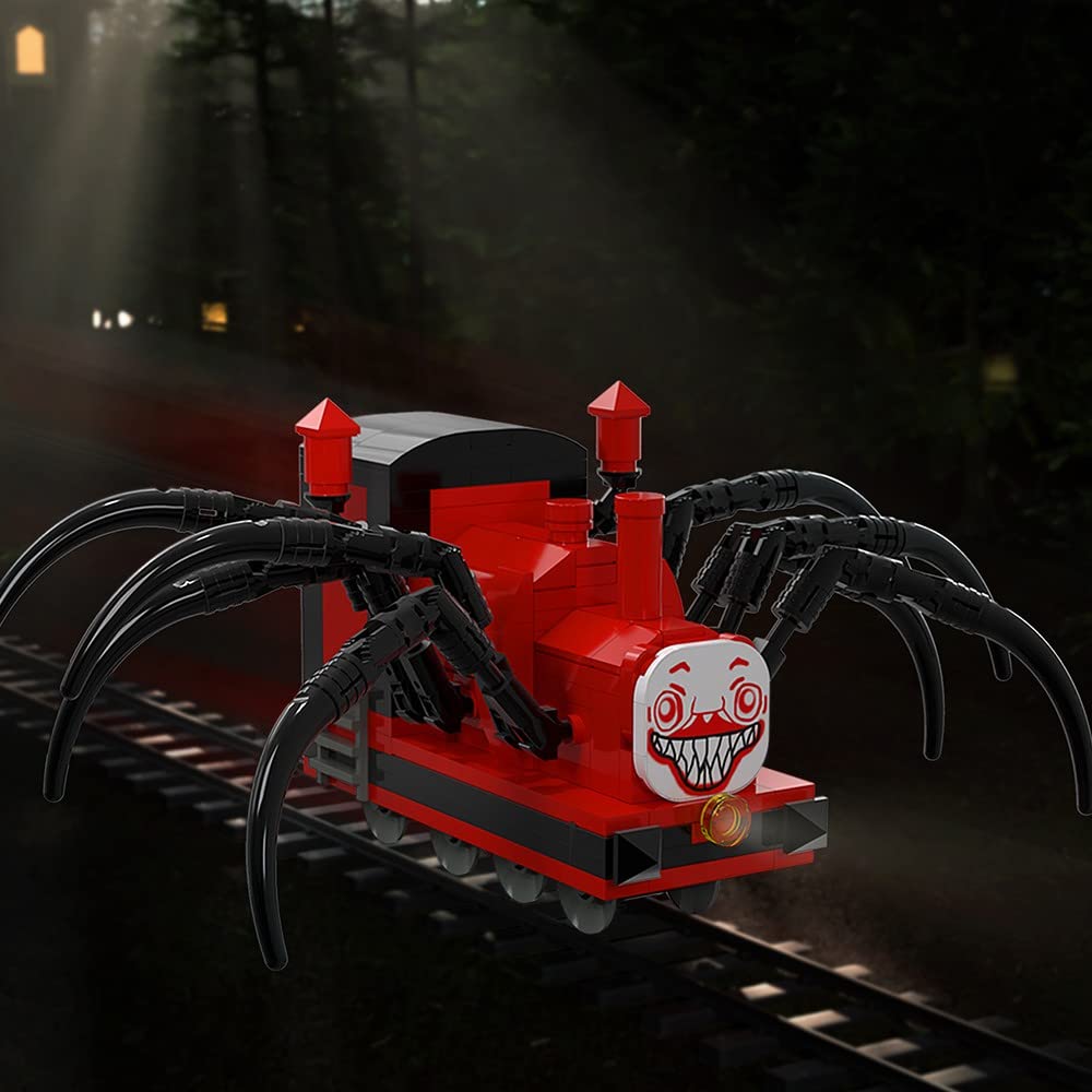 Charles Chooo Chooo Building Toy Set,259Pieces Horror Game Spider-Train Monster Building Blocks, Charles Train with Spider Figure Model Building Kit for Gaming Fans (Spider Train Monster)