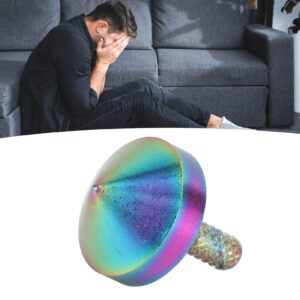 Fidget Spinner Gyroscope Toy, Portable Office Anxiety Stress Relief ADHD Rotating Gyroscope Toy Metal Finger gyrosphere for Boyfriend Father (Colorful)