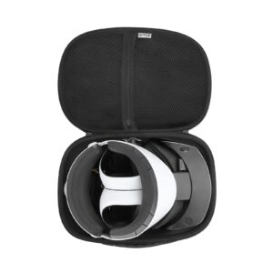 vr carrying case storage bag for ps vr2,vr headset & controller travel bag protector organizer,shock-absorption inner support accessories case,34 * 24.5 * 17cm