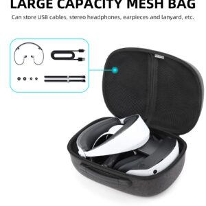 VR Carrying Case Storage Bag for PS VR2,VR Headset & Controller Travel Bag Protector Organizer,Shock-Absorption Inner Support Accessories Case,34 * 24.5 * 17cm