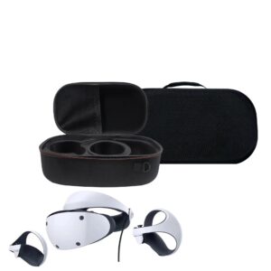 VR Storage Bag Compatible for PS5 VR2/PSVR2, Carrying Case Cover for VR Gaming Glasses Hard Travel Protection Box for Virtual Reality Headsets Handle Protective Multifunctional Suitcase Pouch