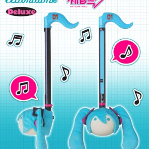 Otamatone Deluxe [Hatsune Miku Edition] Electronic Musical Instrument Portable Synthesizer from Japan Maywa Denki [Includes Removable Plush Wig]