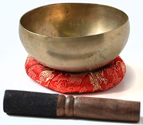 Devyom/Billy Held Singing Bowl Type Khopre Handmade, 150 g, 200 g with Accessories