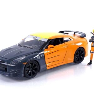 Naruto 1:24 2009 Nissan GT-R(R35) Die-Cast Car & 2.75" Naruto Figure, Toys for Kids and Adults