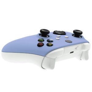 eXtremeRate Light Violet Replacement Side Rails + Back Shell + Faceplate for Xbox Series X/S Controller - Controller NOT Included