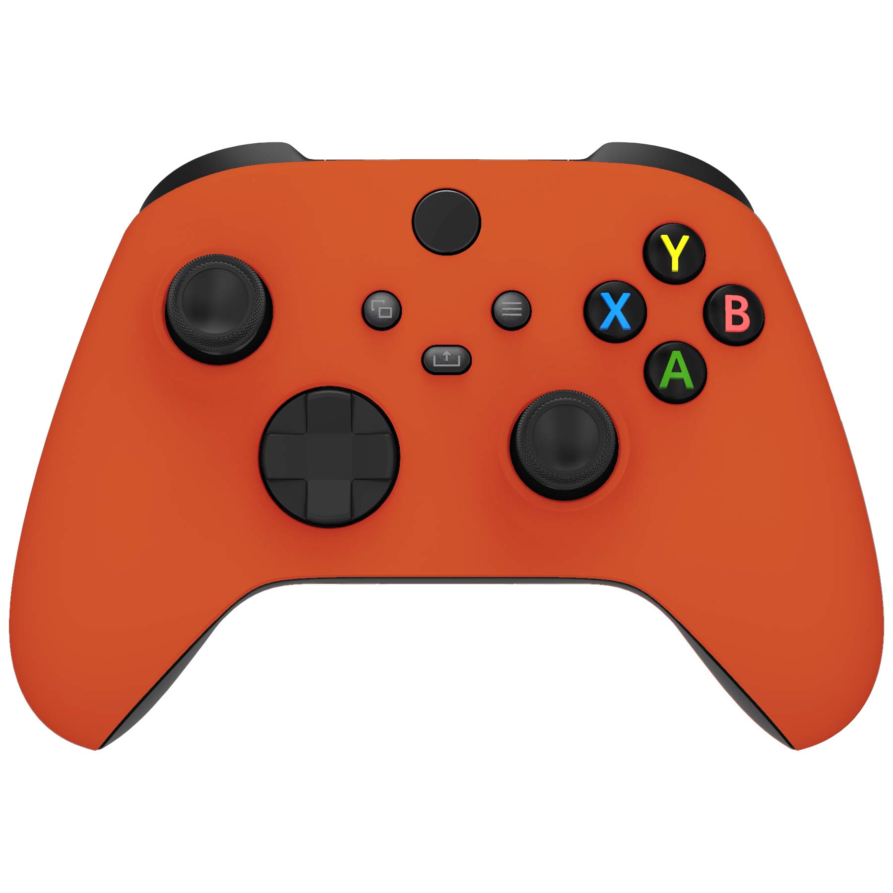 eXtremeRate Orange Replacement Side Rails + Back Shell + Faceplate for Xbox Series X/S Controller