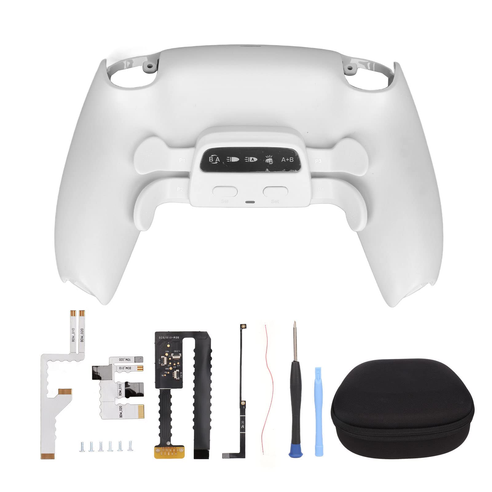 Back Buttons Attachment for PS5 Controller,Kit Replacement Back Housing Shell for BDM 010 020 1st, 2nd and 3rd PS5 Handle