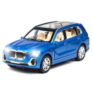 1/24 bmw x7 suv model car toy diecast toy cars, zinc alloy pull back toy car with sound and light for kids boy girl gift，birthday presents, collectibles.