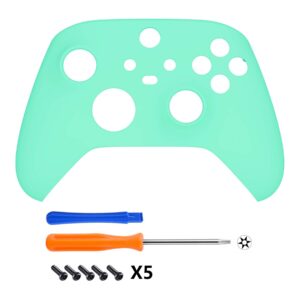 eXtremeRate Mint Green Replacement Side Rails + Back Shell + Faceplate for Xbox Series X/S Controller - Controller NOT Included