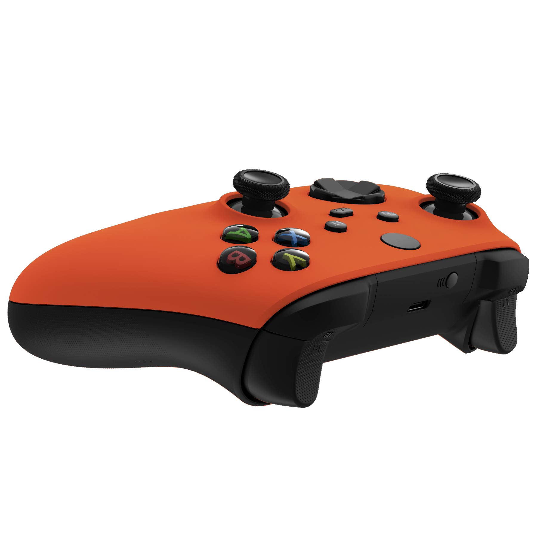 eXtremeRate Orange Replacement Side Rails + Back Shell + Faceplate for Xbox Series X/S Controller