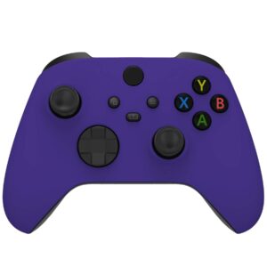 eXtremeRate Purple Replacement Side Rails + Back Shell + Faceplate for Xbox Series X/S Controller