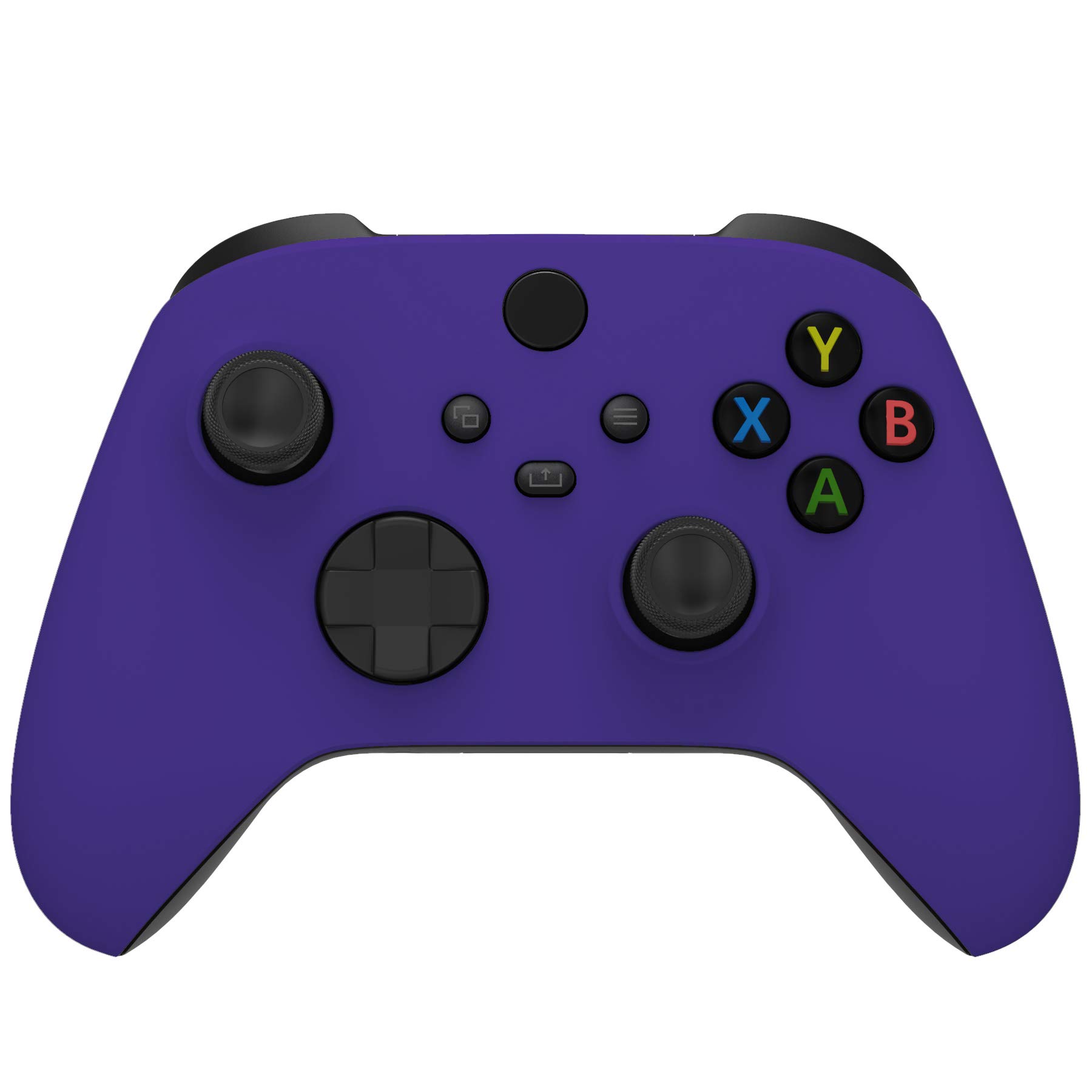 eXtremeRate Purple Replacement Side Rails + Back Shell + Faceplate for Xbox Series X/S Controller