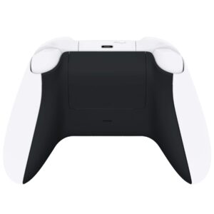 eXtremeRate Black Replacement Side Rails + Back Shell + Faceplate for Xbox Series X/S Controller - Controller NOT Included