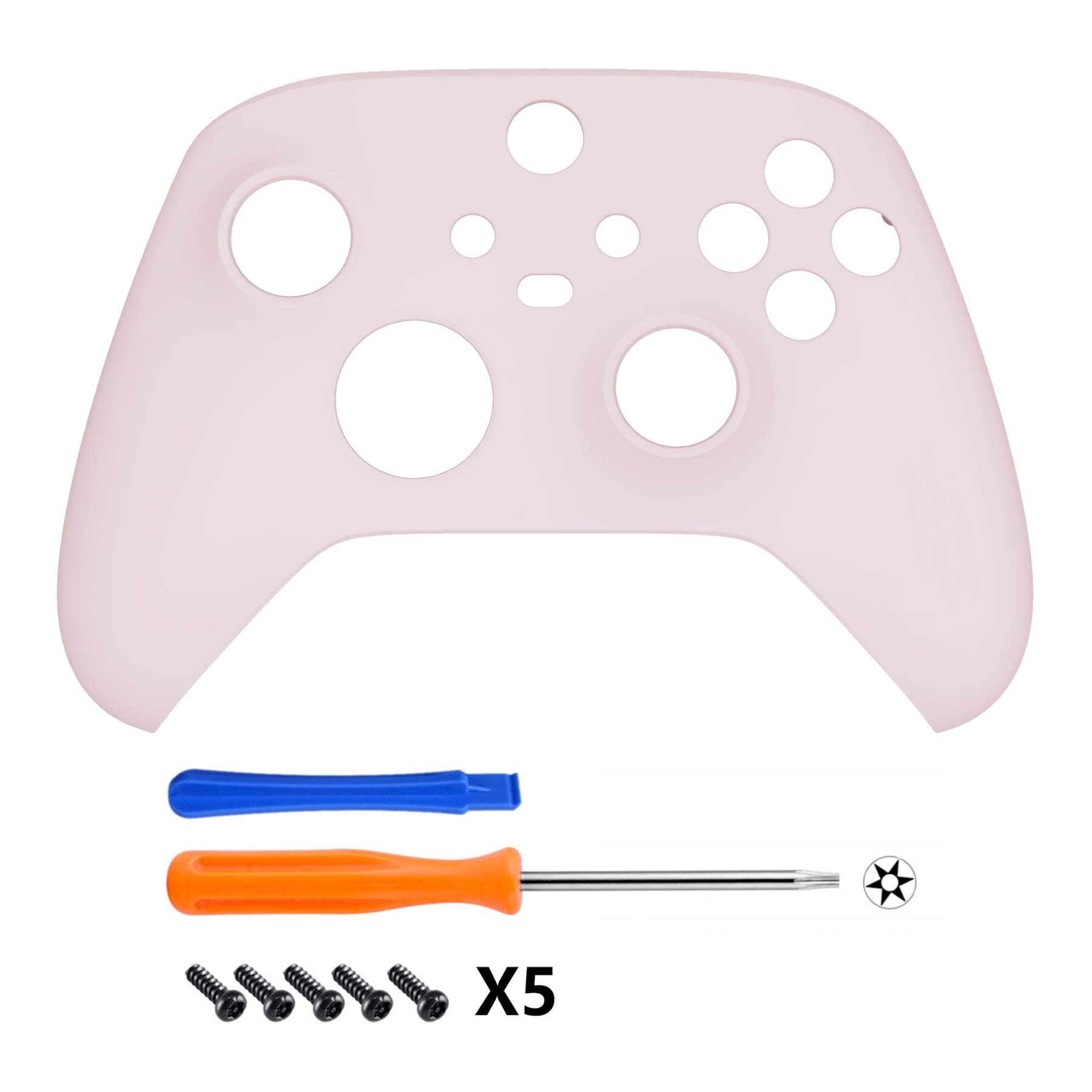 eXtremeRate Cherry Blossoms Pink Replacement Side Rails + Back Shell + Faceplate for Xbox Series X/S Controller - Controller NOT Included