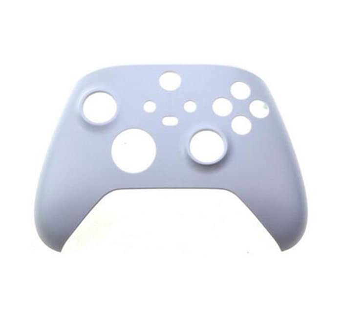 Limentea Replacement Front Case for Xbox Series X S Controller Solid Color Top Housing Shell Cover Faceplate (White)