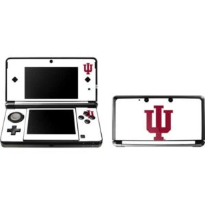 skinit decal gaming skin compatible with 3ds (2011) - officially licensed indiana university iu logo white design