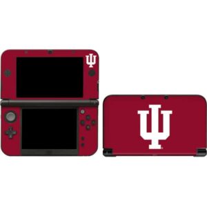 skinit decal gaming skin compatible with 3ds xl 2015 - officially licensed indiana university iu logo design