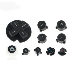 Limentea Plastic Full Buttons Power ON Off Button Home ABXY Button D-Pad for Wii U Gamepad Controller