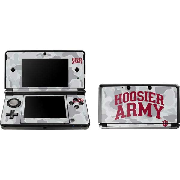 Skinit Decal Gaming Skin Compatible with 3DS (2011) - Officially Licensed Indiana University Hoosier Army Design