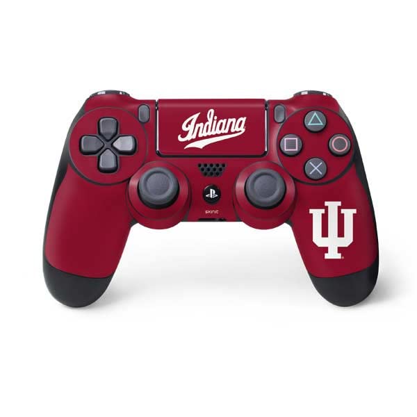 Skinit Decal Gaming Skin Compatible with PS4 Controller - Officially Licensed Indiana University IU Hoosiers Design