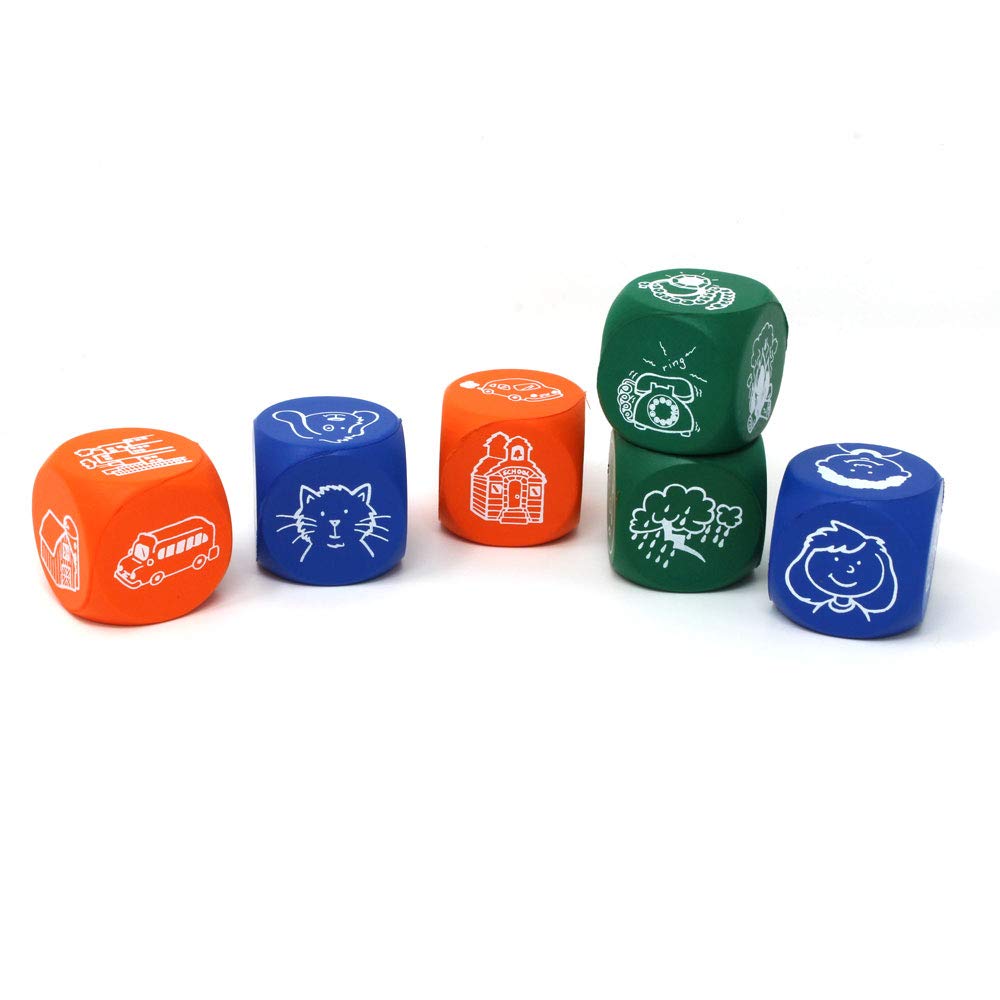 Learning Resources Story Starter Picture Cubes, Story Dice Cubes Toys, Educational Toys, Vocabulary Games for Kids, Teaches Communication, Suitable for Group Activities, Ages 4+