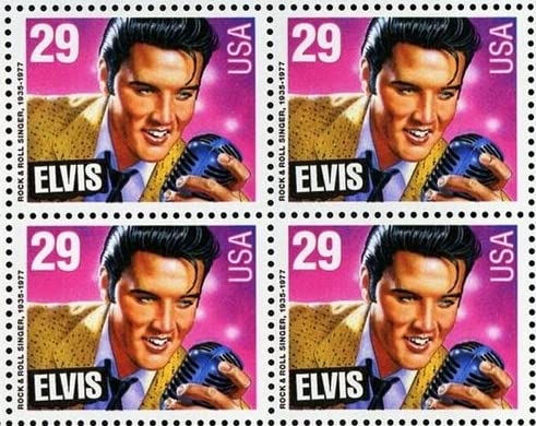 USPS Elvis Presley (Sheet of 40) 29 Cent Postage Stamps 1993 Scott #2721