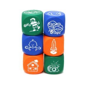 Learning Resources Story Starter Picture Cubes, Story Dice Cubes Toys, Educational Toys, Vocabulary Games for Kids, Teaches Communication, Suitable for Group Activities, Ages 4+