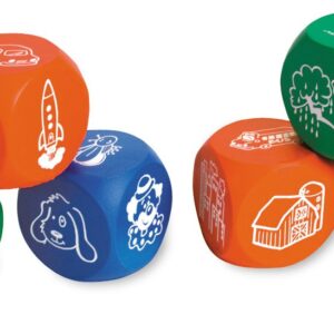 Learning Resources Story Starter Picture Cubes, Story Dice Cubes Toys, Educational Toys, Vocabulary Games for Kids, Teaches Communication, Suitable for Group Activities, Ages 4+