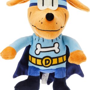 Dav Pilkey Dog Man Book Supa Buddy Action Set Includes MerryMakers Plush Characters Bark Knight, 80-HD, Cat Kid, and Gift Book Bag (A Supa Fan Gift Set to Enjoy The Stories and Have Great Adventures)