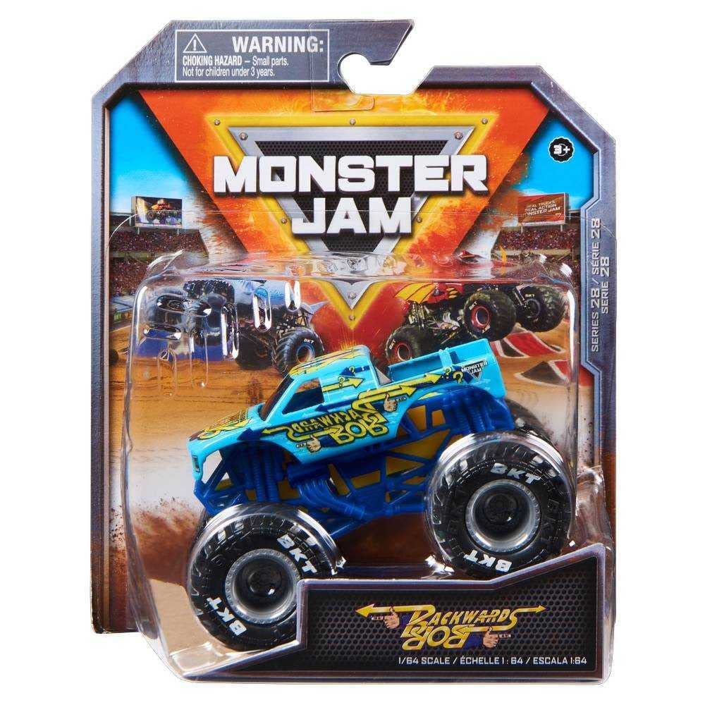 Monster Jam 2023 Spin Master 1:64 Diecast Truck Series 28 Retro Rebels Backwards Bob