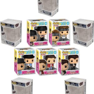 Protector + [NKOTB] [Pop Rocks] Vinyl Figurine (New Kids on The Block Bundled with Funko Compatible Pop Box Protector Case) (Set of 5)