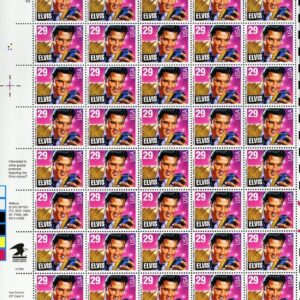 USPS Elvis Presley (Sheet of 40) 29 Cent Postage Stamps 1993 Scott #2721