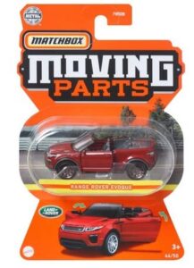 matchbox moving parts range rovers evoque 44/50 red