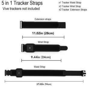 HTC Vive Tracker Full Body Tracking Straps and Tundra Tracker Full Body Tracking Straps Full Body Tracking Extension vr Full Body Tracking（ 1 Belt and 2 Wrist Straps and 2 Extension Straps ）