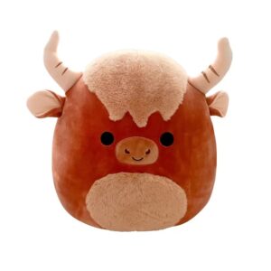 squishmallows official kellytoy squishy soft plush 16 inch, marshal the highland cow