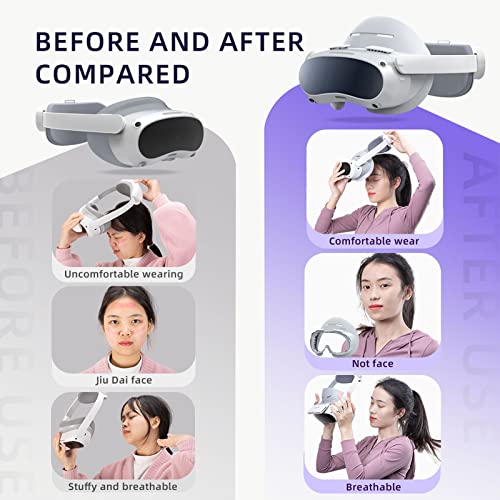 Face Cover for Pico4 Resilient Vent Leather Face Pad Replacement Soft Facial Interface Set Lightproof VR Accessories for Pico 4 Headset Cooling Fan Set