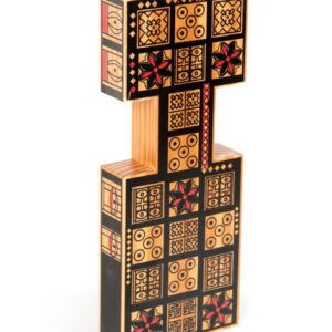 Masters Replica Royal Game of Ur Board Game with Pyramid Dice - Features Authentic Design with Solid Wood Board and Wooden Pieces