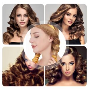 Satin Heatless Hair Curler,heatless curling rod headband for Women,Overnight Hair Curlers, Heatless Curls Headband, No Damage, No Heat Heatless Curling Rod Headband