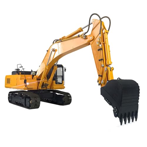 1/14 Metal LESU RC Hydraulic Excavator PC360 AC360 RTR Radio Control Diggers Yellow