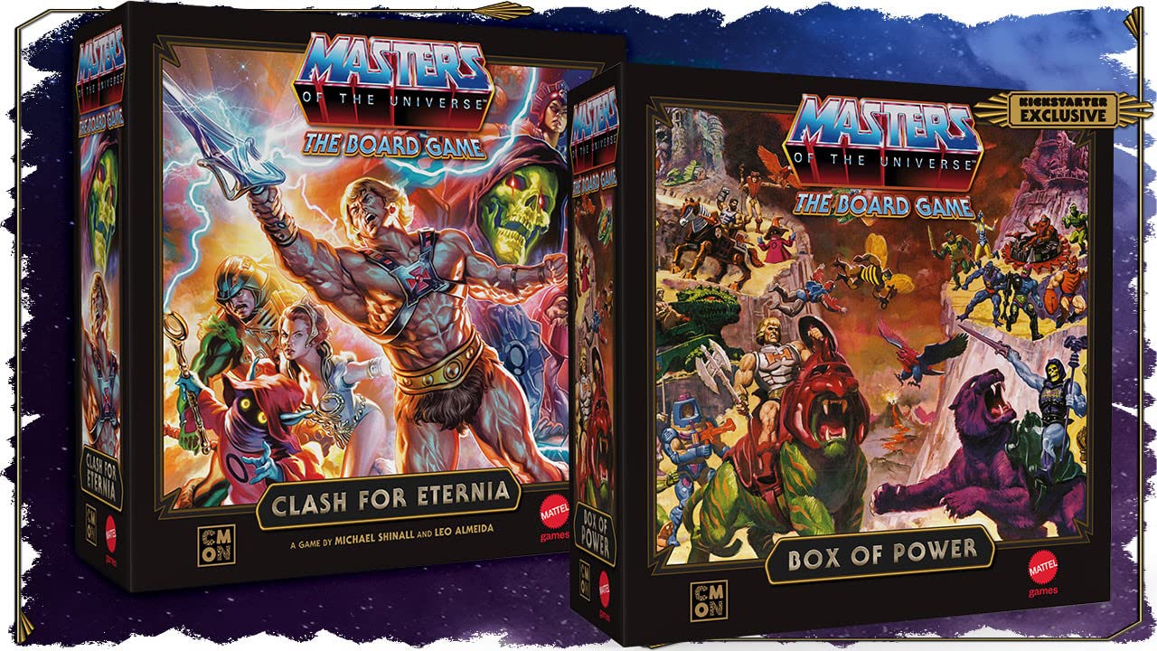 Cmon Masters of The Universe: The Board Game - Clash for Eternia Board Game w/Box of Power (KICKSTARTER Exclusive