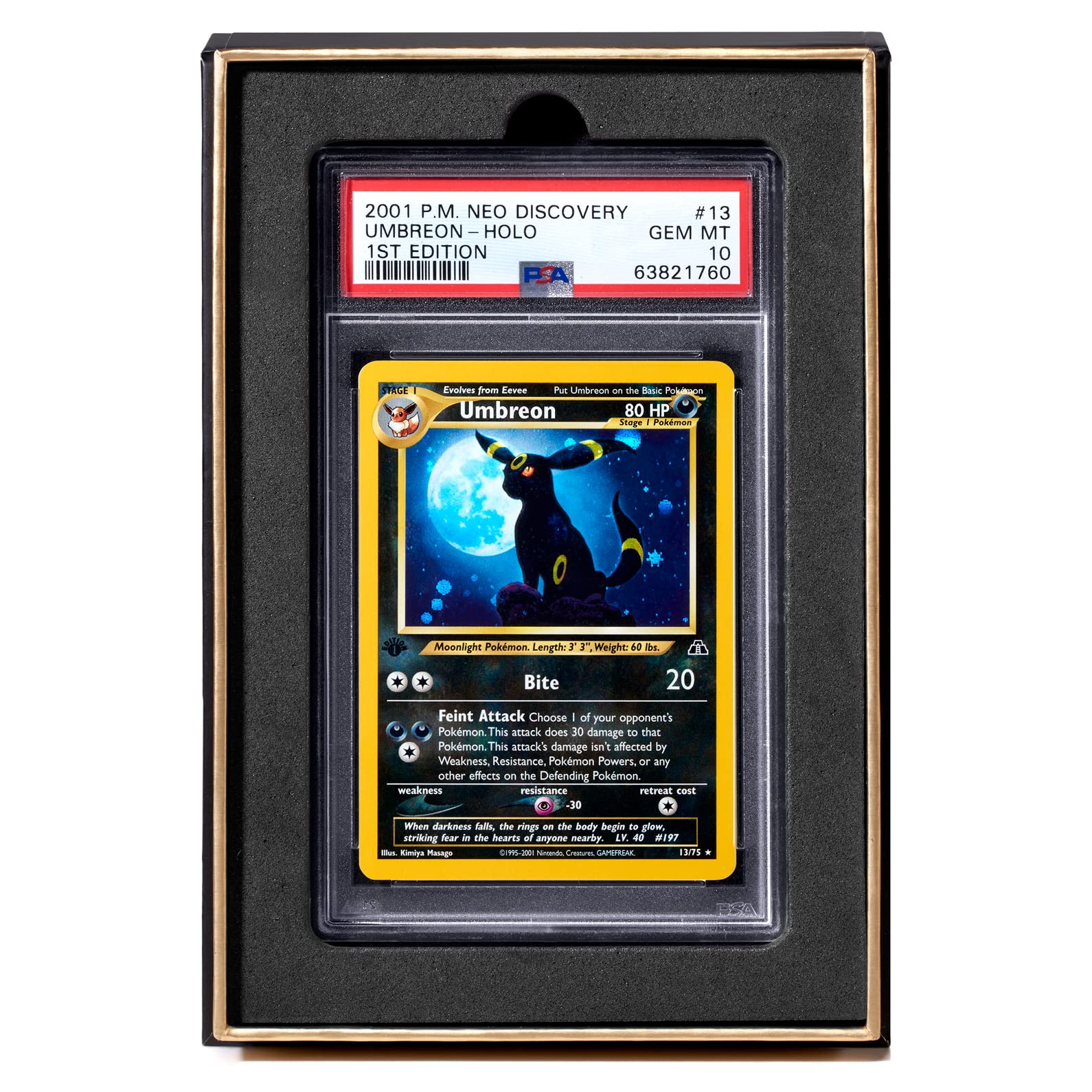 Collector Nine PSA/CGC Display Gift Case Magnetic Flip | Graded Card Storage Box Holder (Gold, PSA/CGC Single)