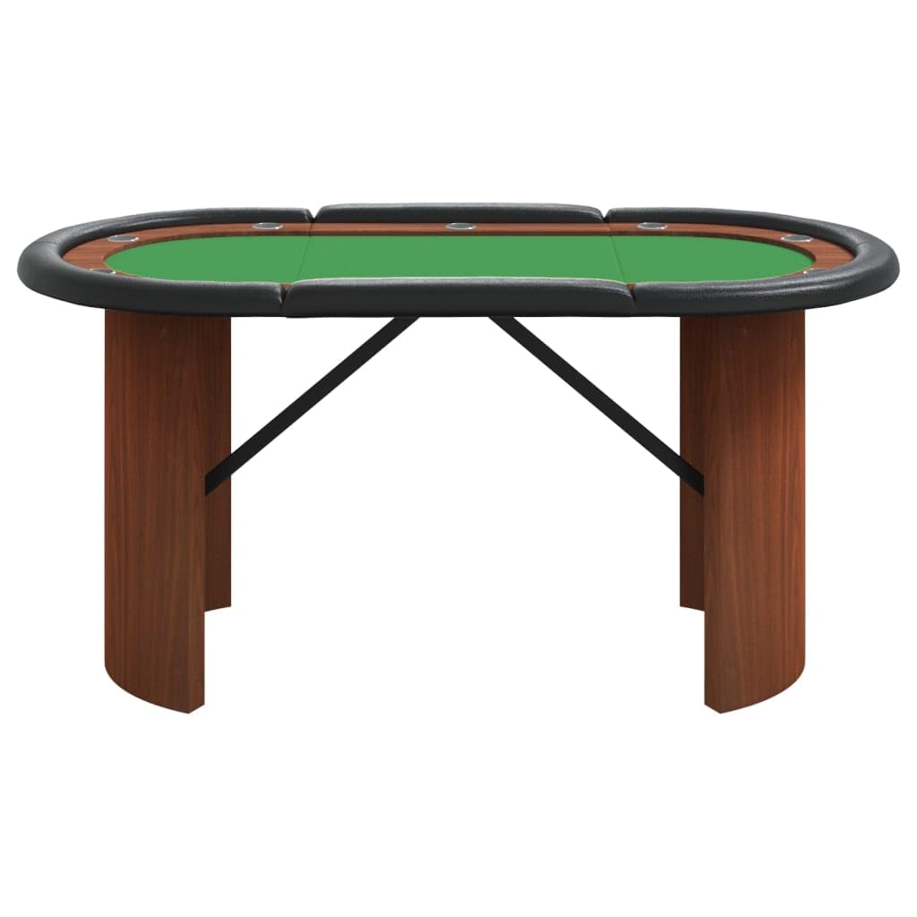 Aisifx 10-Player Poker Table Green 63"x31.5"x29.5"